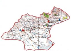 Көкпекті ауданының картасы